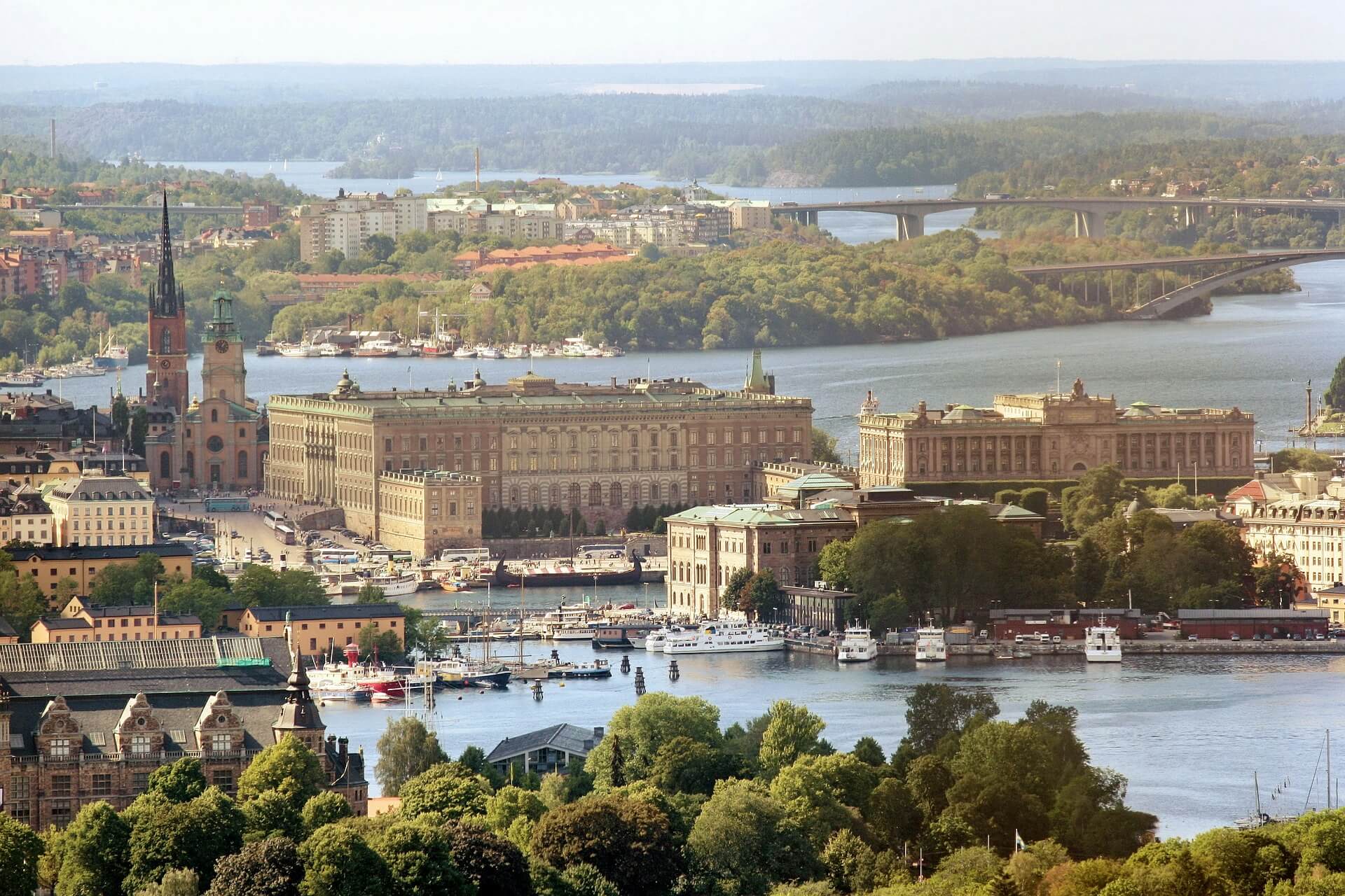 Stockholm aerial view