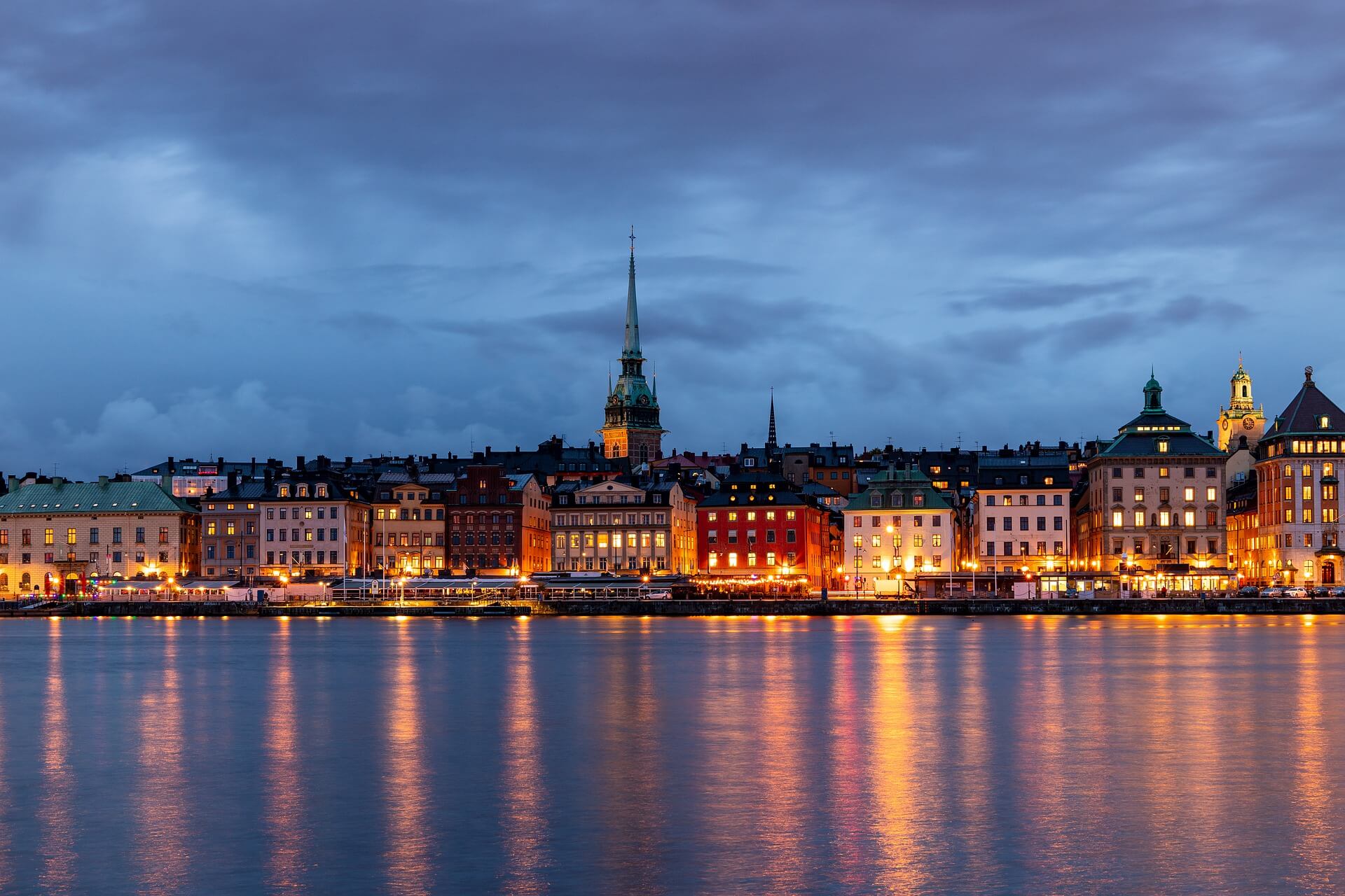 Stockholm at night